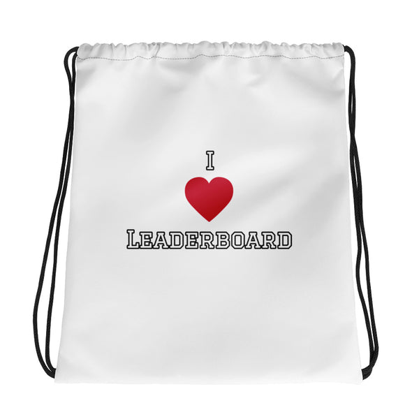 I❤️  Leaderboard Drawstring bag